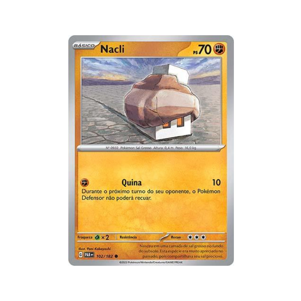 Nacli 102/182 in Portuguese Paradox Rift Pokémon TCG