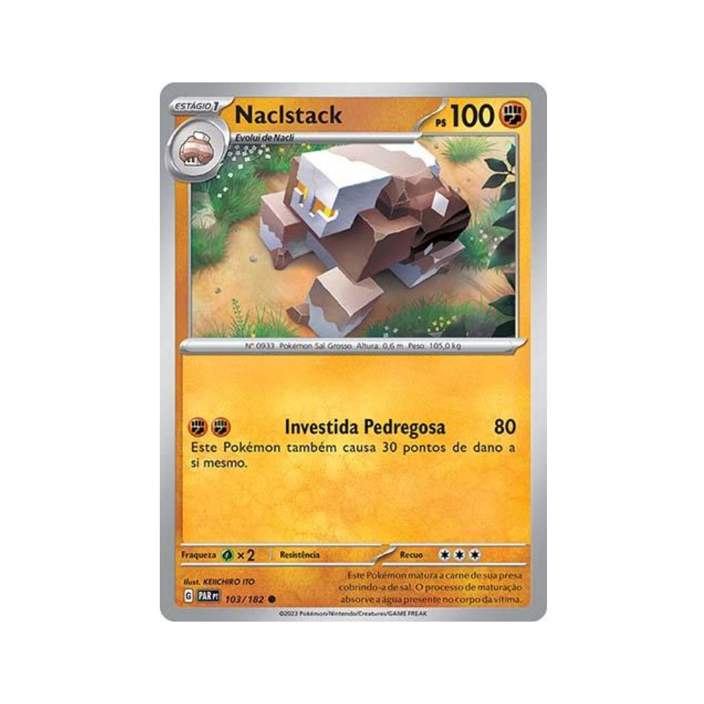 Naclstack 103/182 in Portuguese Paradox Rift Pokémon TCG