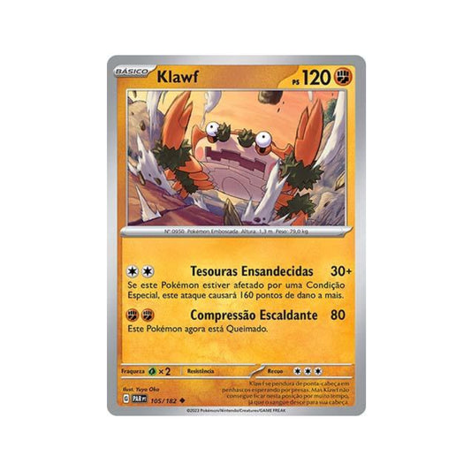 Klawf 105/182 in Portuguese Paradox Rift Pokémon TCG