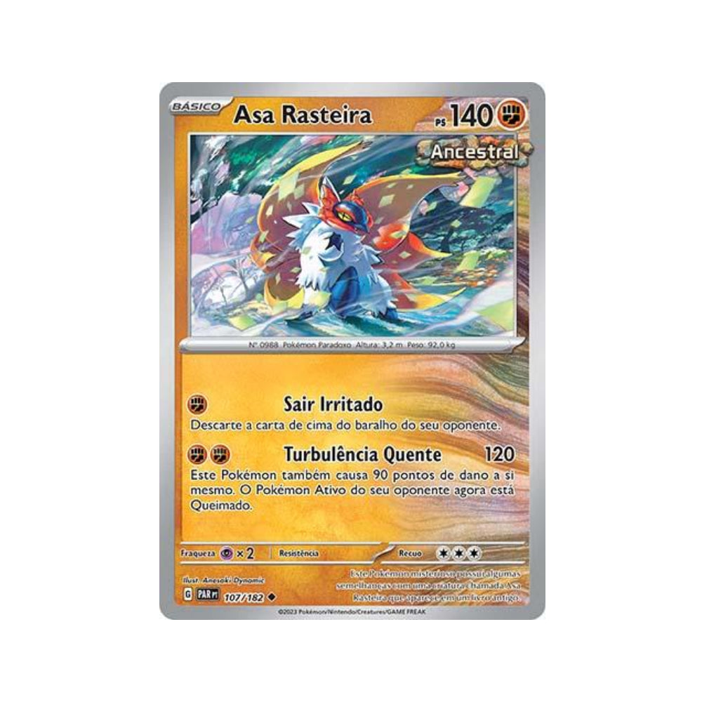 Slither Wing 107/182 in Portuguese Paradox Rift Pokémon TCG