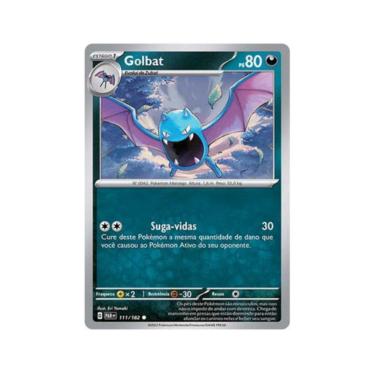 Golbat 111/182 in Portuguese Paradox Rift Pokémon TCG