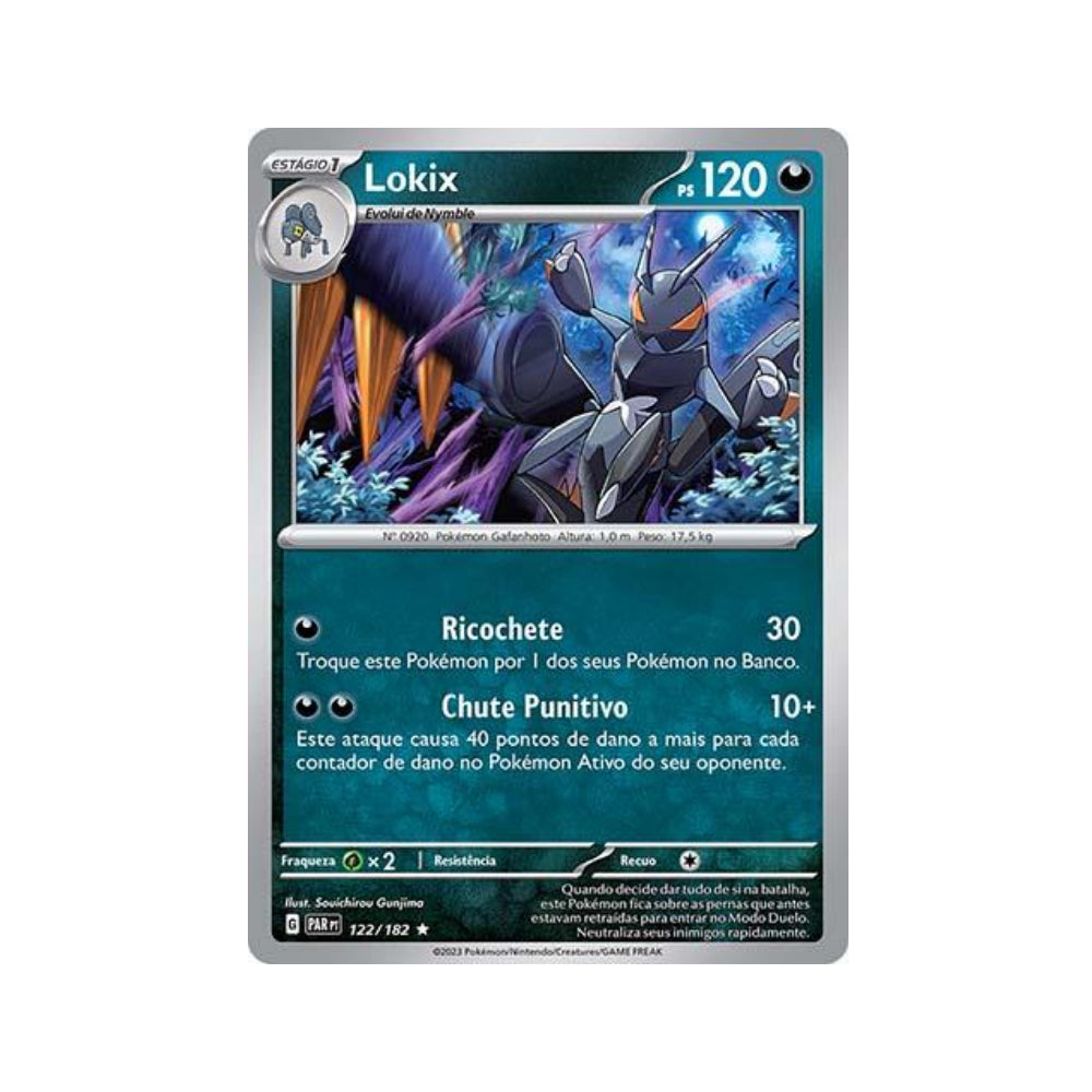 Lokix 122/182 in Portuguese Paradox Rift Pokémon TCG