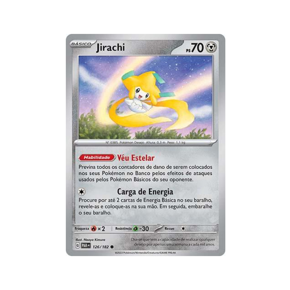 Jirachi 126/182 in Portuguese Paradox Rift Pokémon TCG