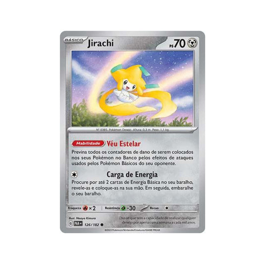 Jirachi 126/182 in Portuguese Paradox Rift Pokémon TCG