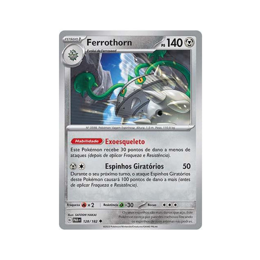 Ferrothorn 128/182 in Portuguese Paradox Rift Pokémon TCG