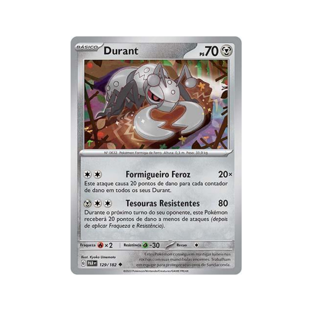 Durant 129/182 in Portuguese Paradox Rift Pokémon TCG