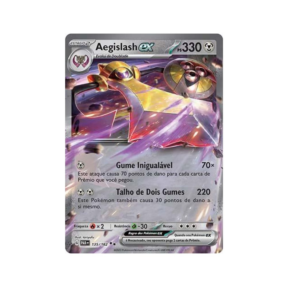 Aegislash ex 135/182 in Portuguese Paradox Rift Pokémon TCG