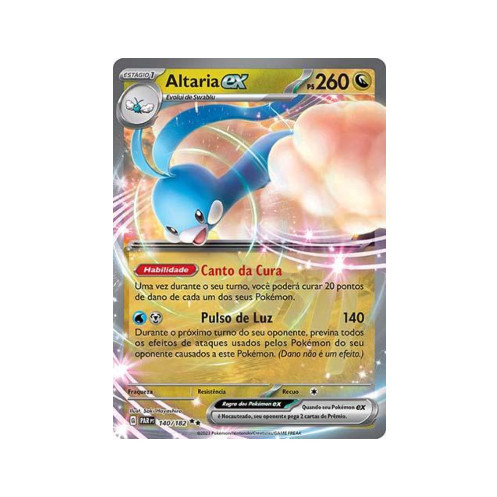 Altaria ex 140/182 in Portuguese Paradox Rift Pokémon TCG