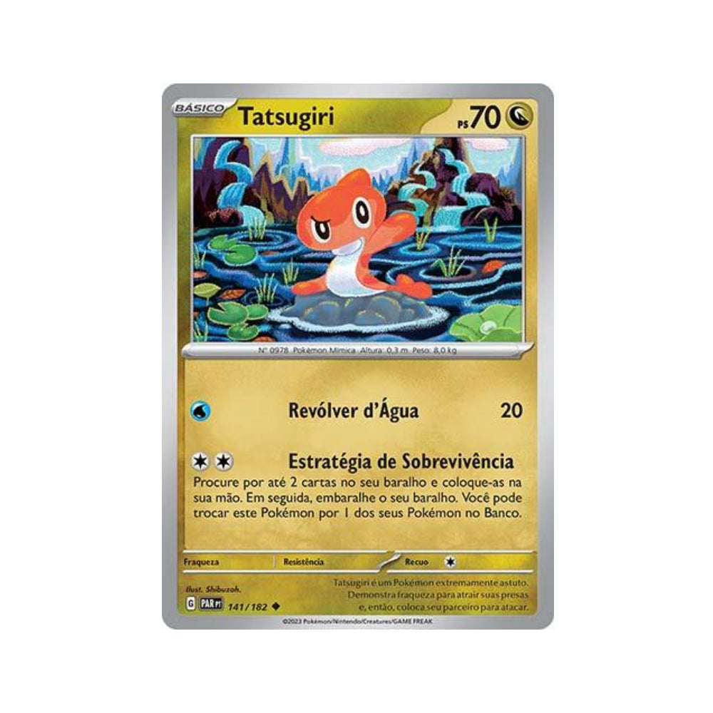 Tatsugiri 141/182 in Portuguese Paradox Rift Pokémon TCG