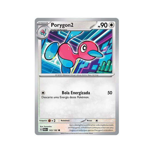 Porygon2 143/182 in Portuguese Paradox Rift Pokémon TCG