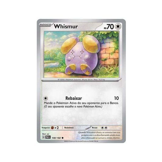 Whismur 148/182 in Portuguese Paradox Rift Pokémon TCG