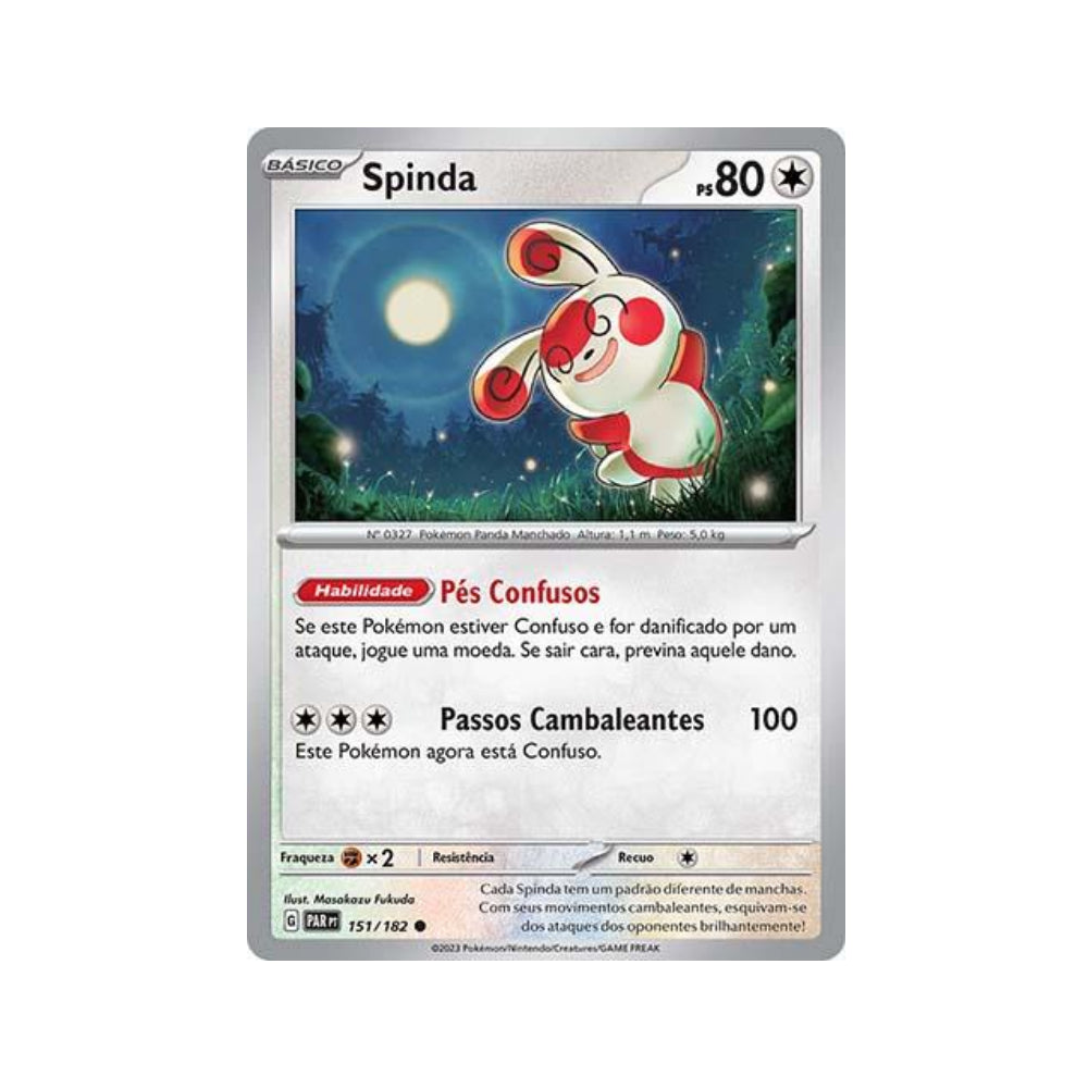 Spinda 151/182 in Portuguese Paradox Rift Pokémon TCG