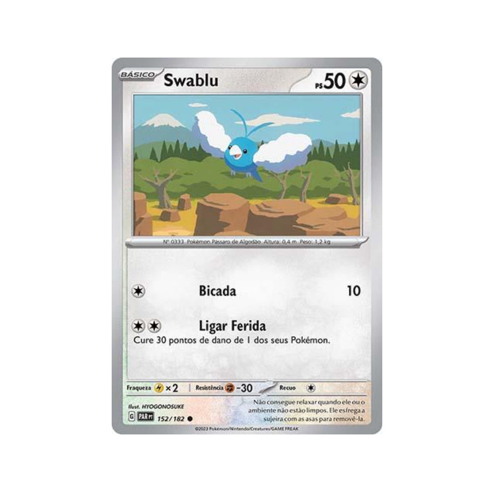 Swablu 152/182 in Portuguese Paradox Rift Pokémon TCG