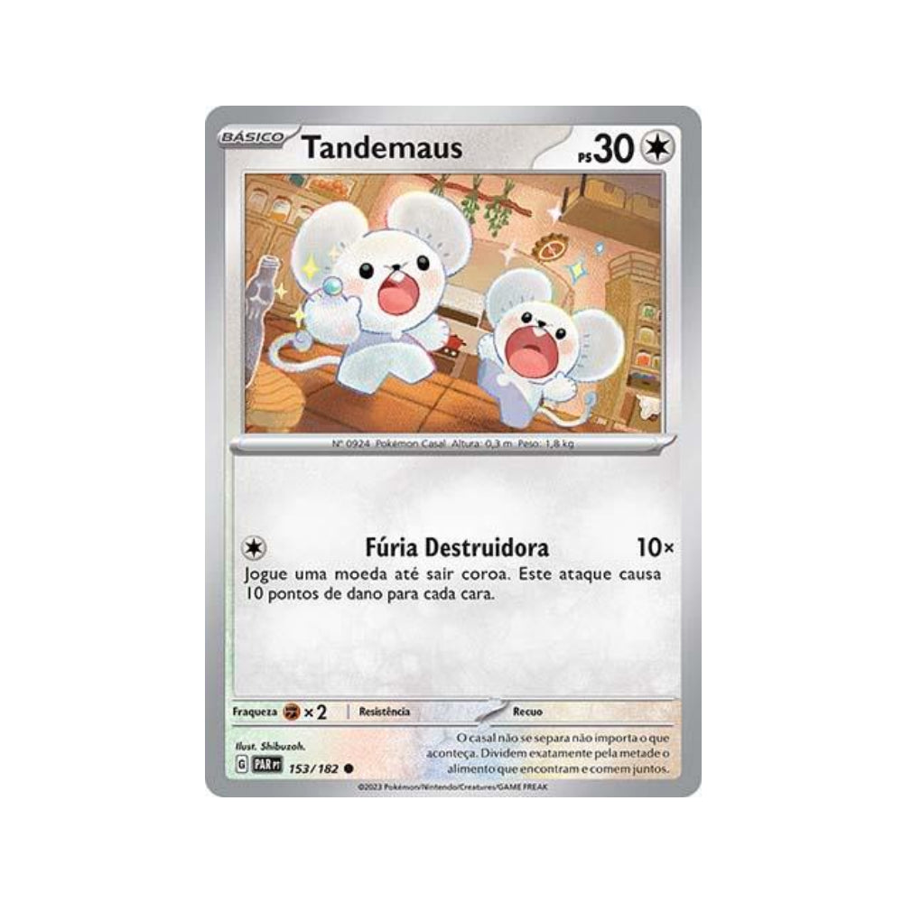 Tandemaus 153/182 in Portuguese Paradox Rift Pokémon TCG