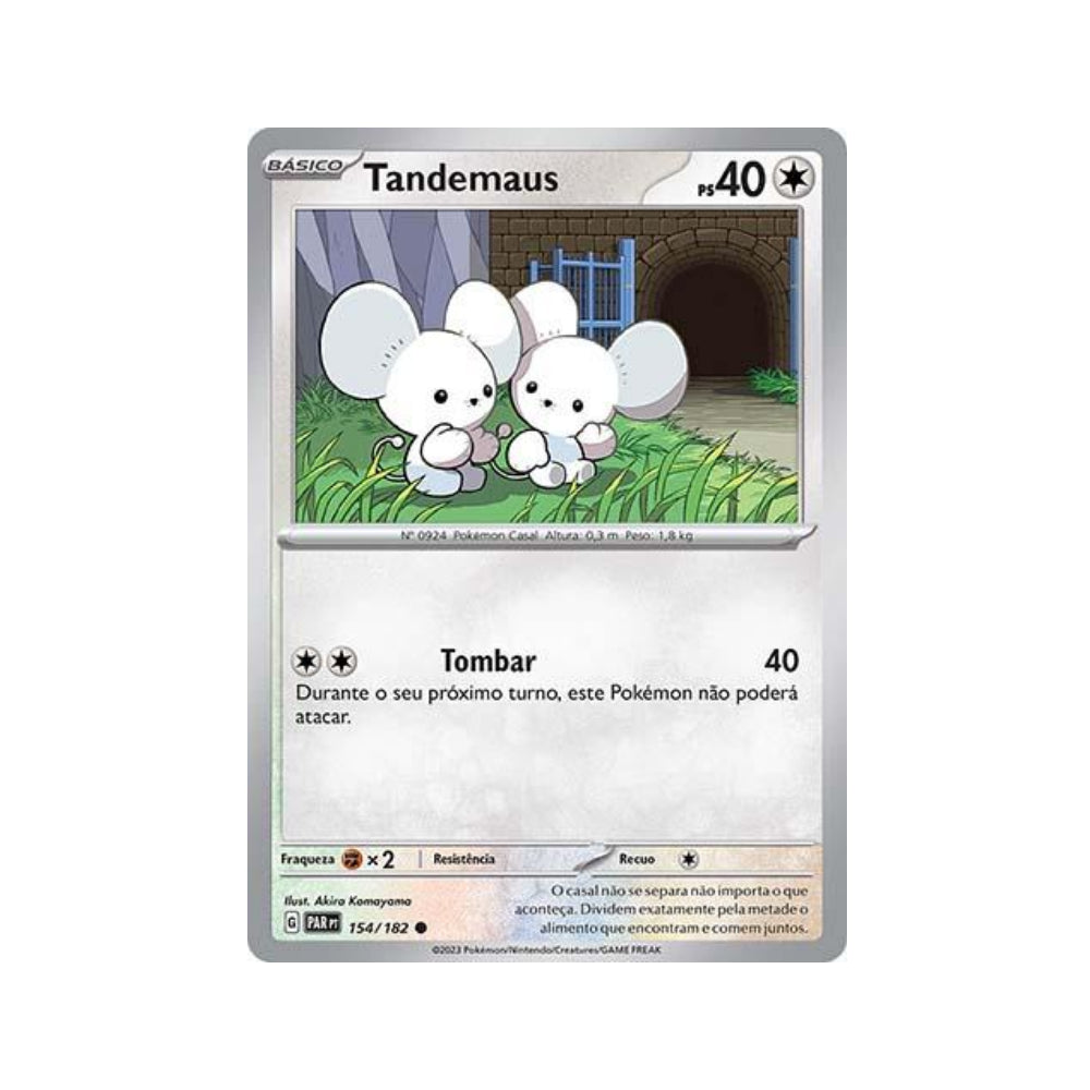 Tandemaus 154/182 in Portuguese Paradox Rift Pokémon TCG