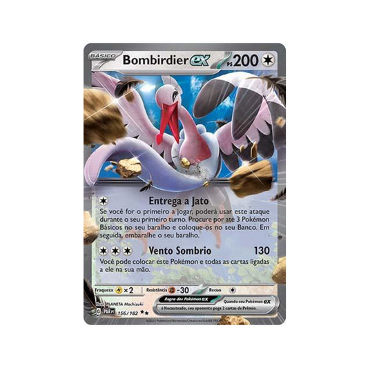 Bombirdier ex 156/182 in Portuguese Paradox Rift Pokémon TCG