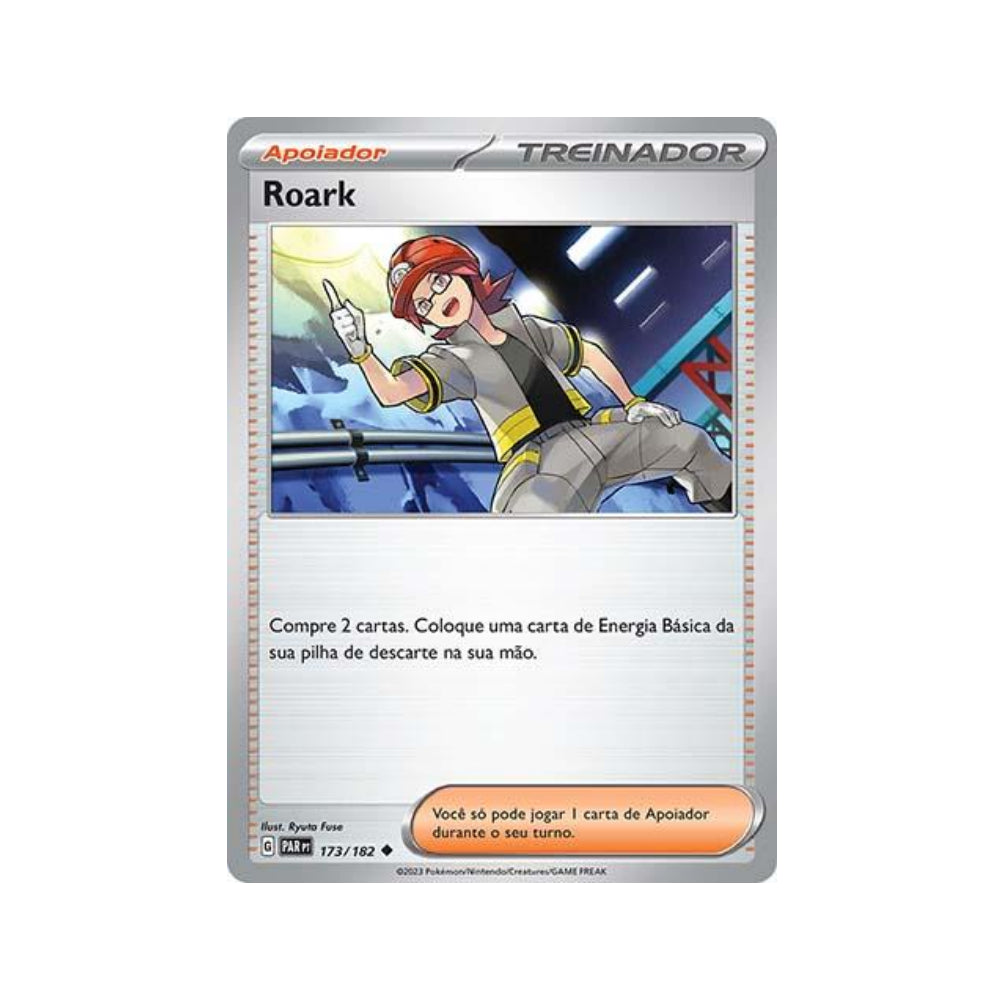 Roark 173/182 in Portuguese Paradox Rift Pokémon TCG