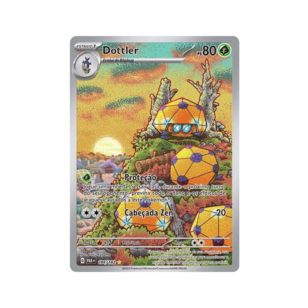 Dottler 184/182 in Portuguese Paradox Rift Pokémon TCG