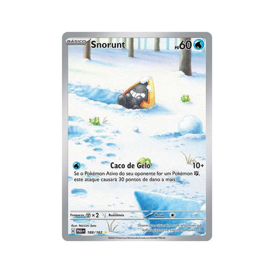 Snorunt 188/182 in Portuguese Paradox Rift Pokémon TCG