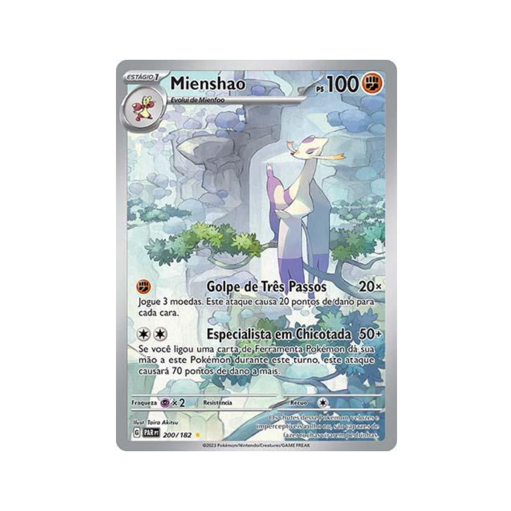 Mienshao 200/182 in Portuguese Paradox Rift Pokémon TCG