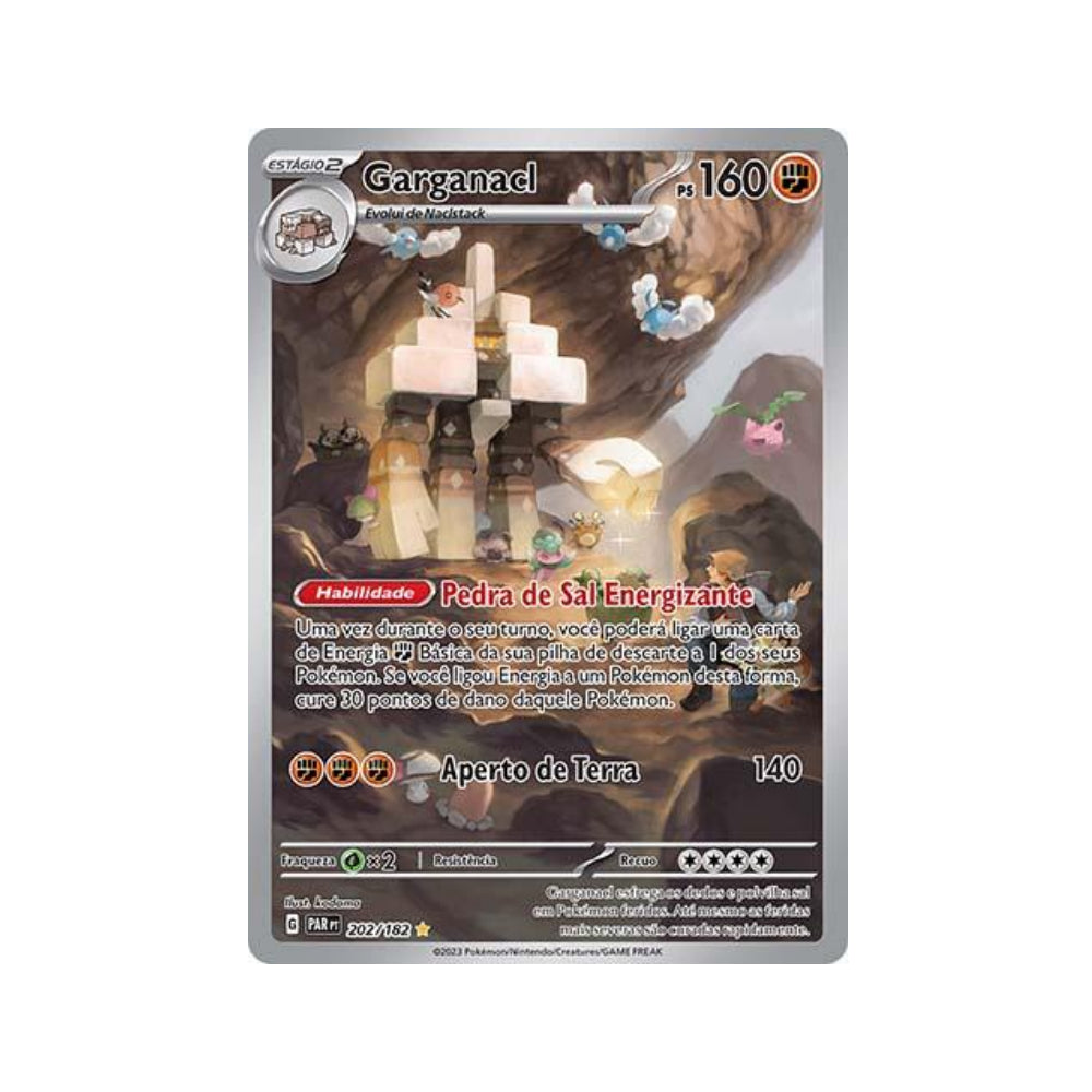 Garganacl 202/182 in Portuguese Paradox Rift Pokémon TCG