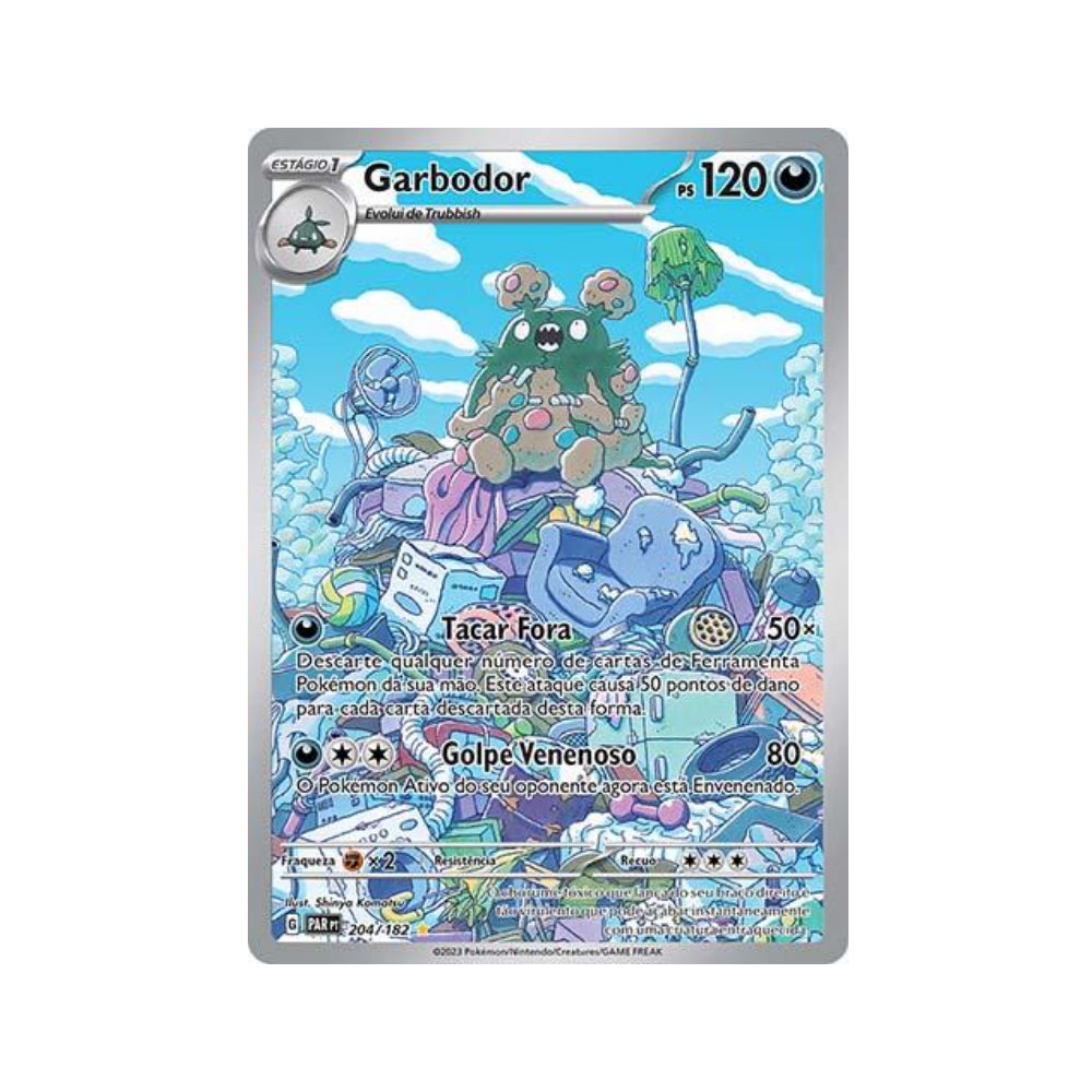 Garbodor 204/182 in Portuguese Paradox Rift Pokémon TCG