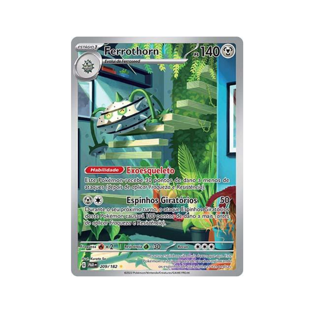 Ferrothorn 209/182 in Portuguese Paradox Rift Pokémon TCG