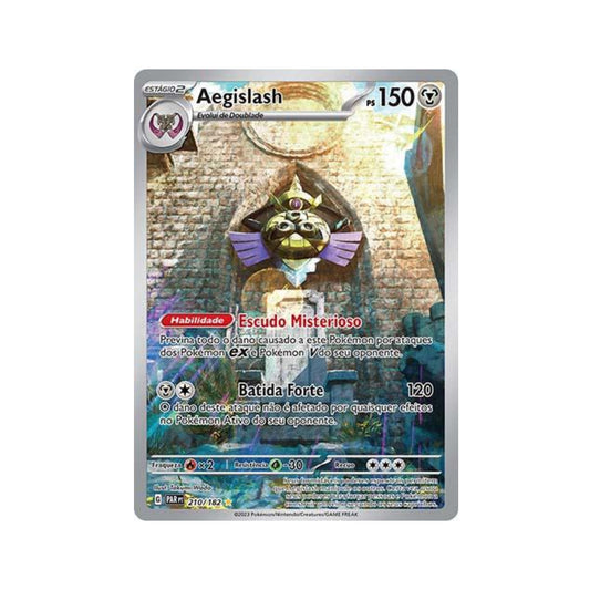 Aegislash 210/182 in Portuguese Paradox Rift Pokémon TCG