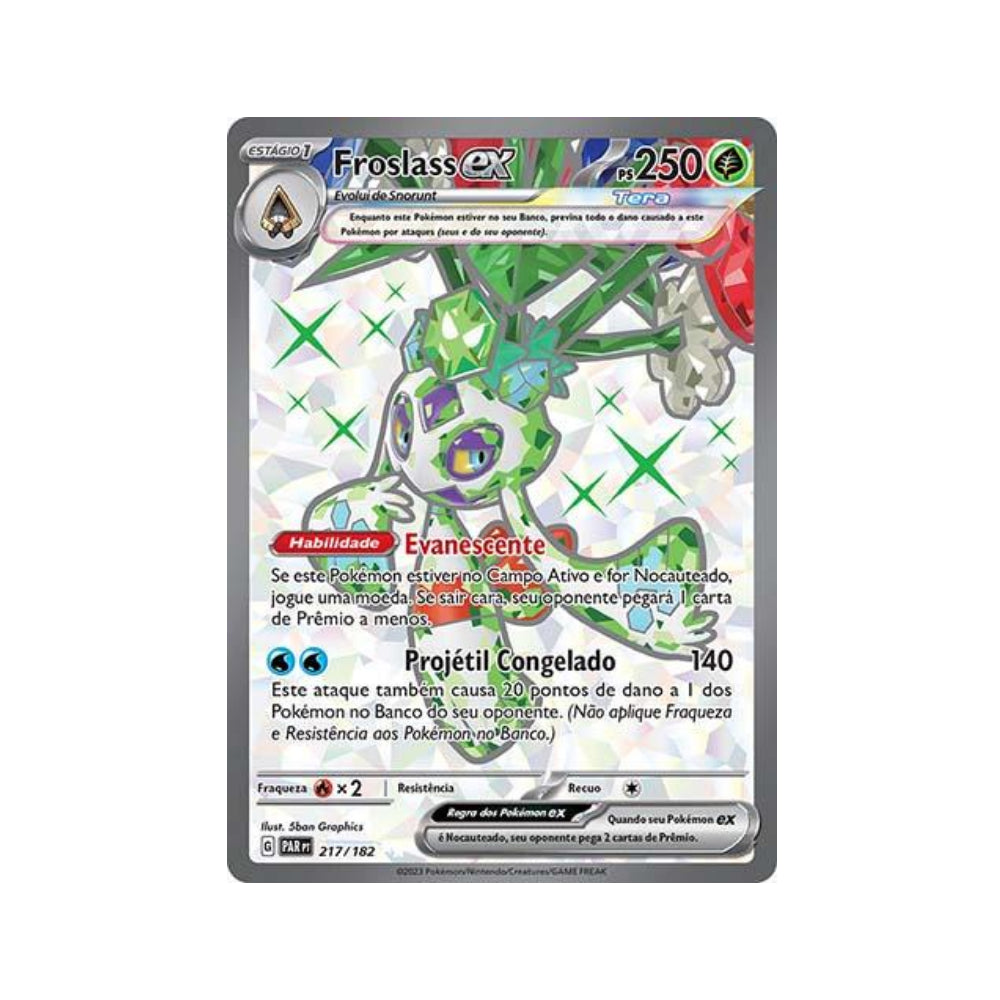 Froslass ex 217/182 in Portuguese Paradox Rift Pokémon TCG