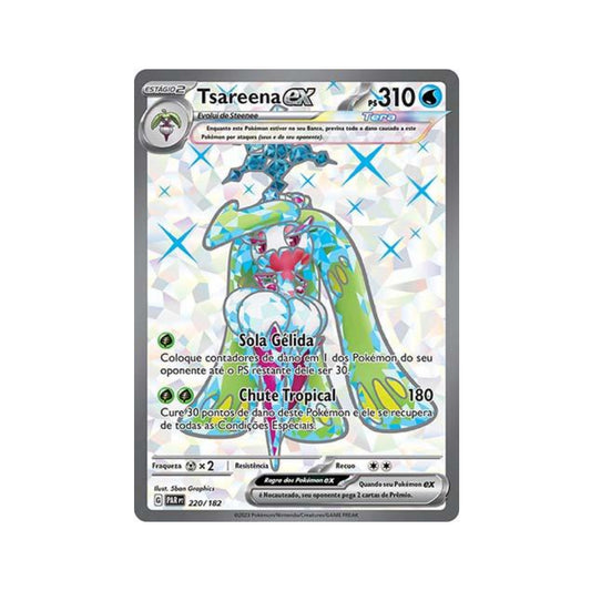 Tsareena ex 220/182 in Portuguese Paradox Rift Pokémon TCG