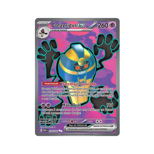 Cofagrigus ex 224/182 in Portuguese Paradox Rift Pokémon TCG