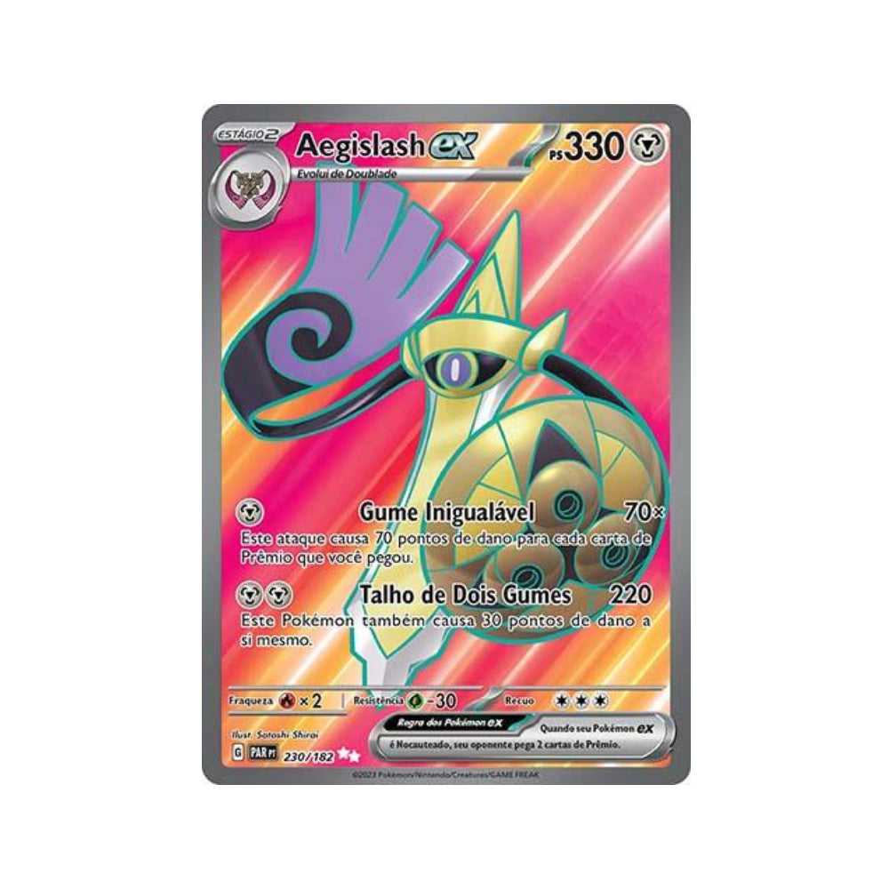 Aegislash ex 230/182 in Portuguese Paradox Rift Pokémon TCG