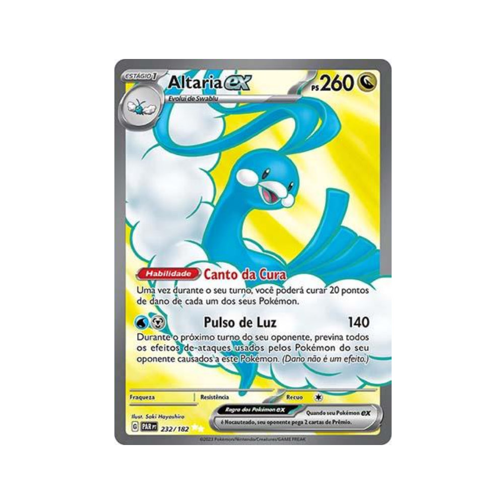 Altaria ex 232/182 in Portuguese Paradox Rift Pokémon TCG