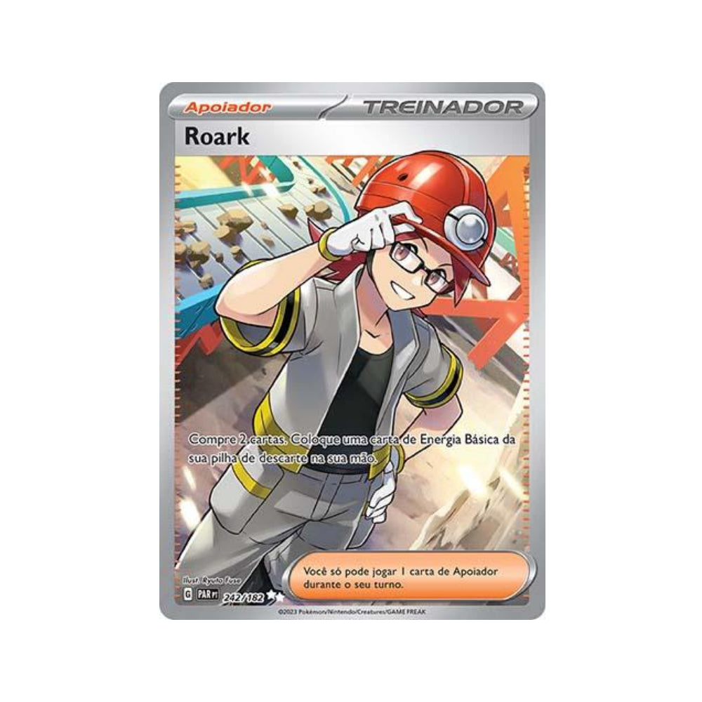 Roark 242/182 in Portuguese Paradox Rift Pokémon TCG