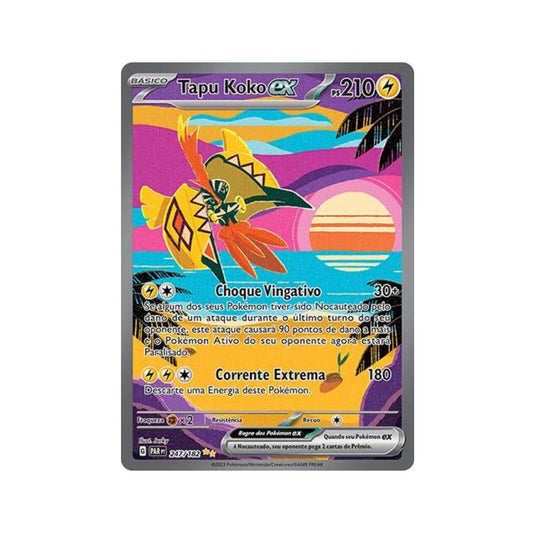 Tapu Koko ex 247/182 in Portuguese Paradox Rift Pokémon TCG