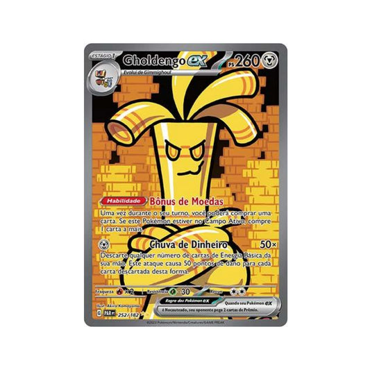 Gholdengo ex 252/182 in Portuguese Paradox Rift Pokémon TCG