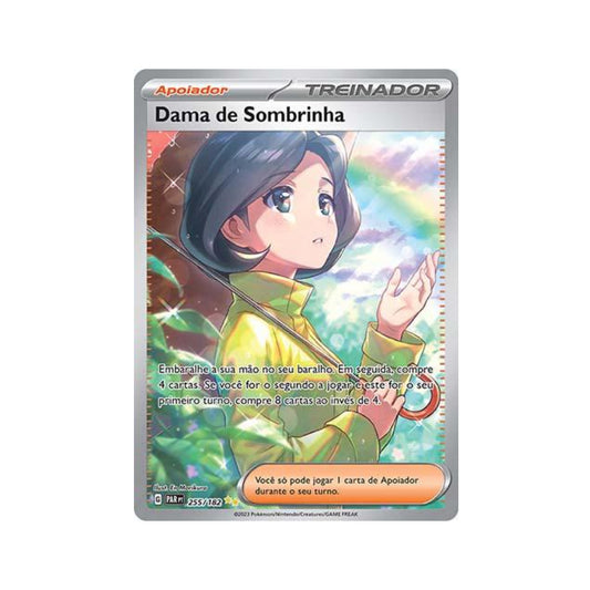 Parasol Lady 255/182 in Portuguese Paradox Rift Pokémon TCG