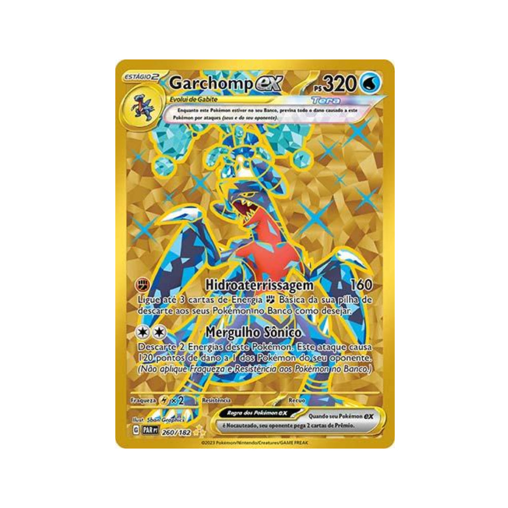 Garchomp ex 260/182 in Portuguese Paradox Rift Pokémon TCG