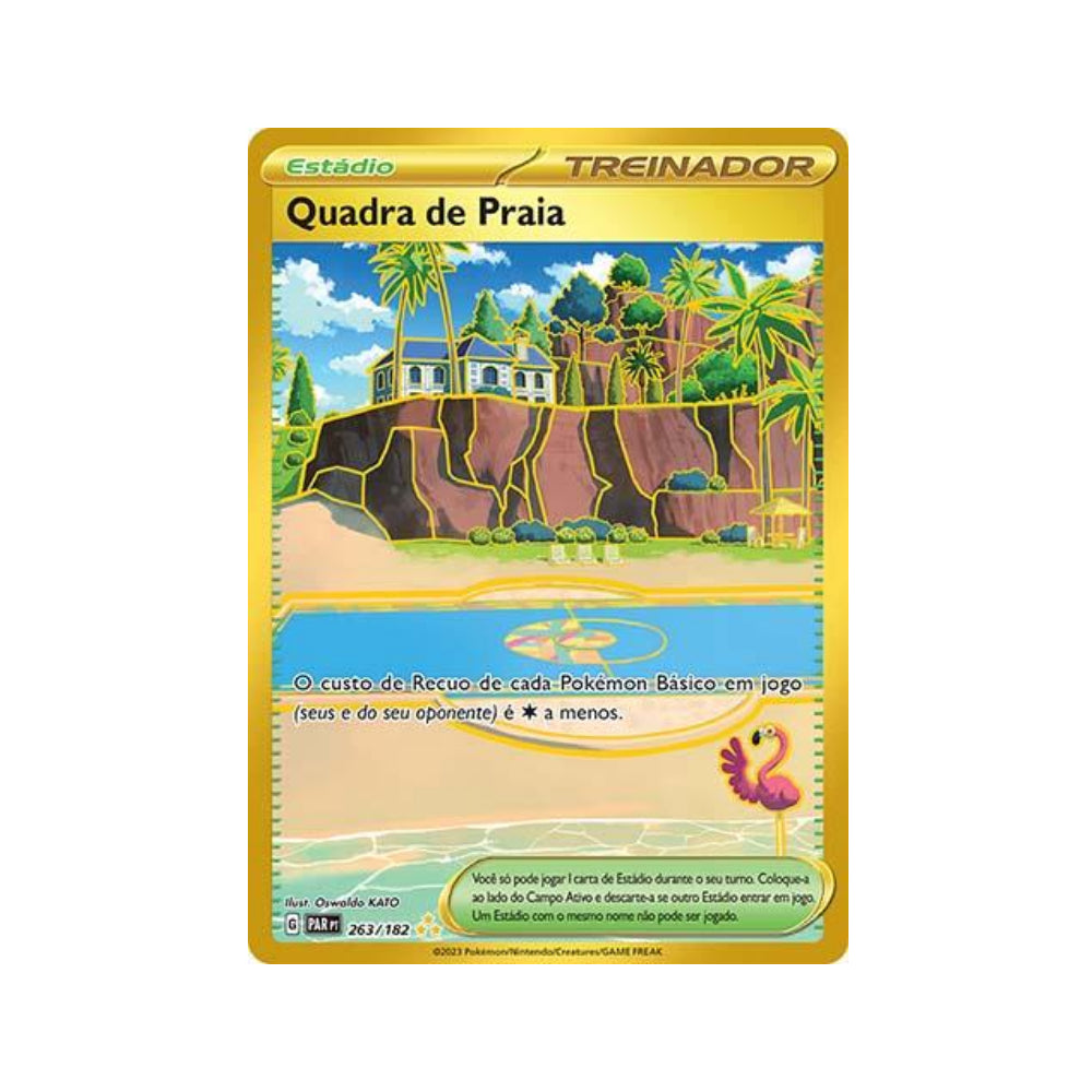 Beach Court 263/182 in Portuguese Paradox Rift Pokémon TCG