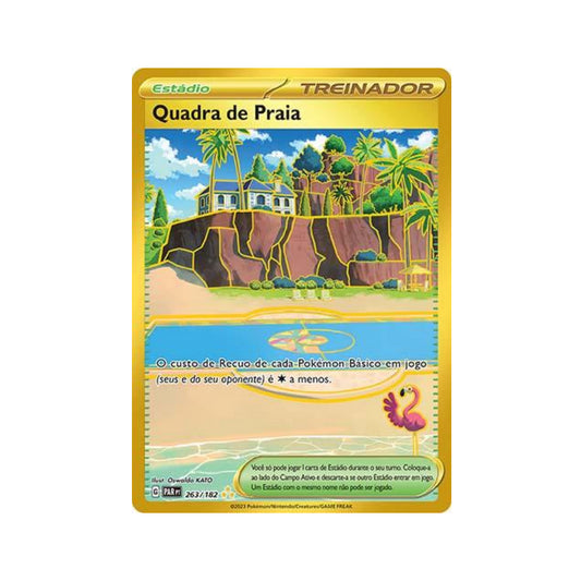 Beach Court 263/182 in Portuguese Paradox Rift Pokémon TCG