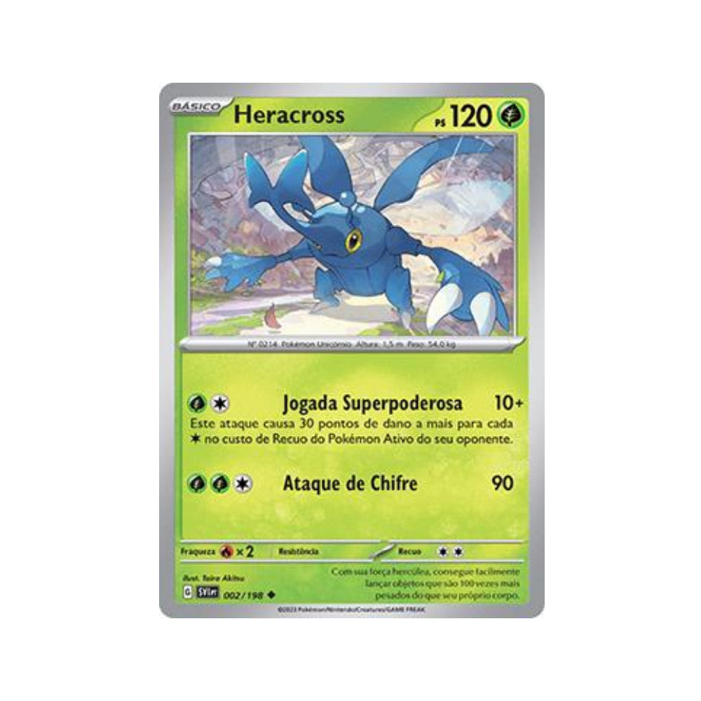 Heracross 002/198 in Portuguese Scarlet & Violet Pokémon TCG