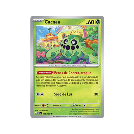 Cacnea 005/198 in Portuguese Scarlet & Violet Pokémon TCG