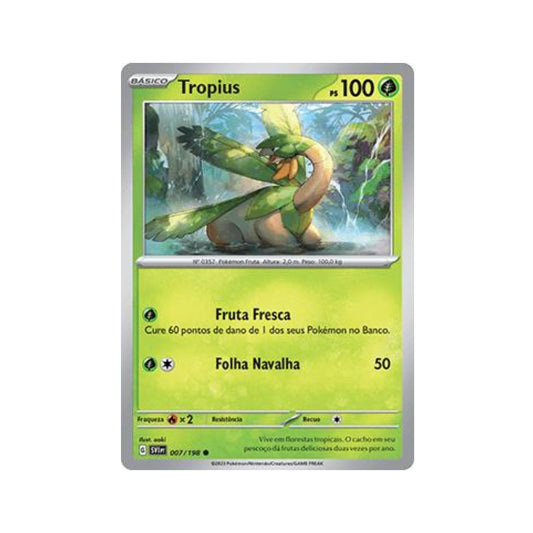 Tropius 007/198 in Portuguese Scarlet & Violet Pokémon TCG