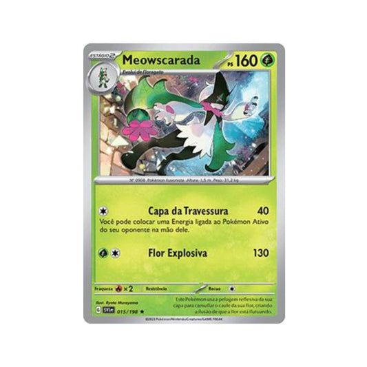 Meowscarada 015/198 in Portuguese Scarlet & Violet Pokémon TCG