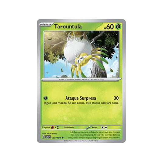 Tarountula 018/198 in Portuguese Scarlet & Violet Pokémon TCG