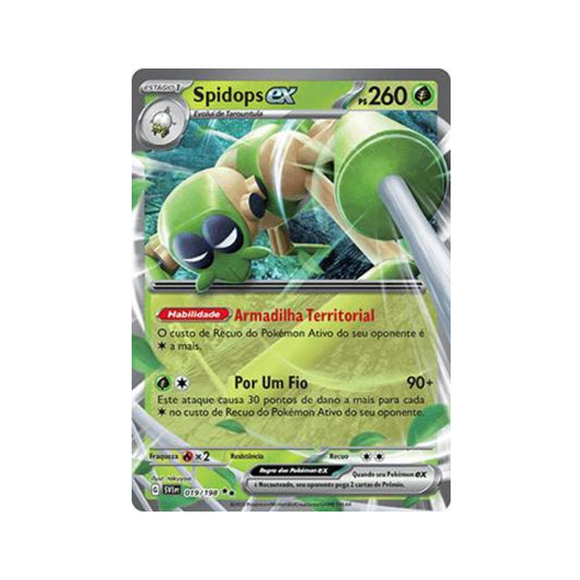 Spidops ex 019/198 in Portuguese Scarlet & Violet Pokémon TCG