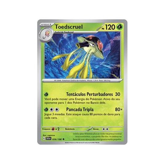 Toedscruel 026/198 in Portuguese Scarlet & Violet Pokémon TCG