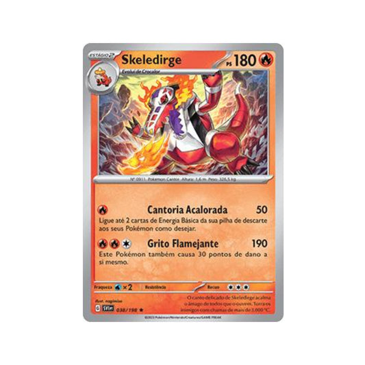 Skeledirge 038/198 in Portuguese Scarlet & Violet Pokémon TCG