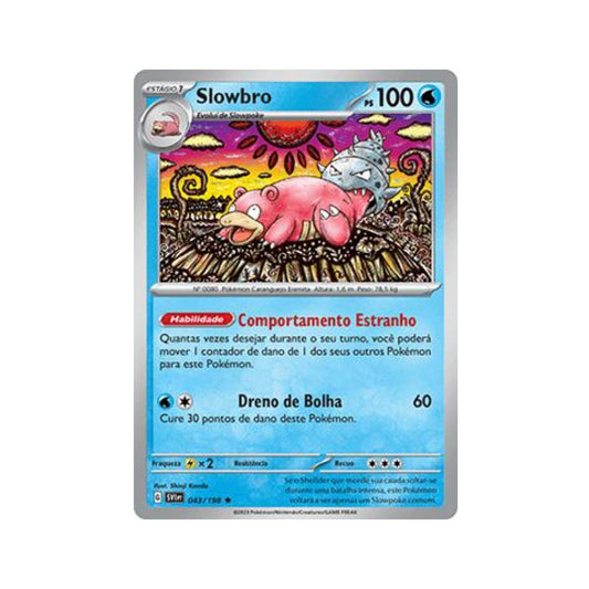 Slowbro 043/198 in Portuguese Scarlet & Violet Pokémon TCG