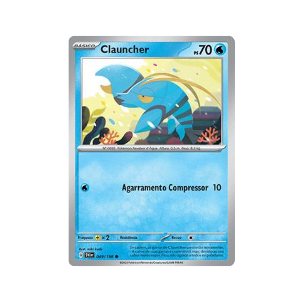 Clauncher 049/198 in Portuguese Scarlet & Violet Pokémon TCG